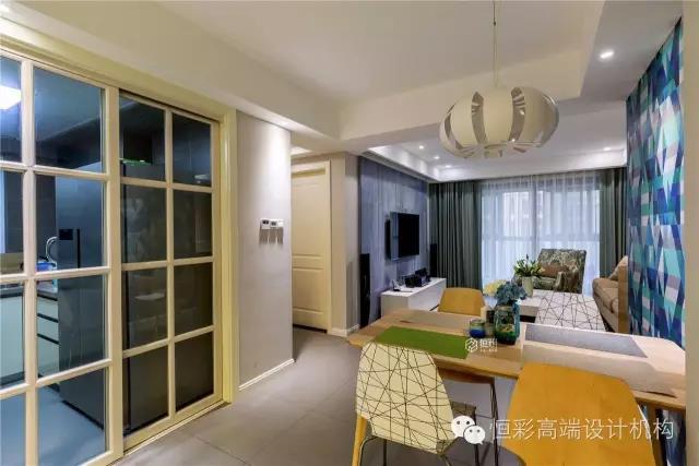 杭州西溪华府半包装修，89平米三室两厅北欧风设计案例图